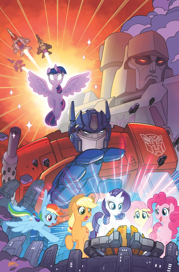 Two Beloved Hasbro Brands Unite In MY LITTLE PONY  TRANSFORMERS Comic Book  (1 of 4)
